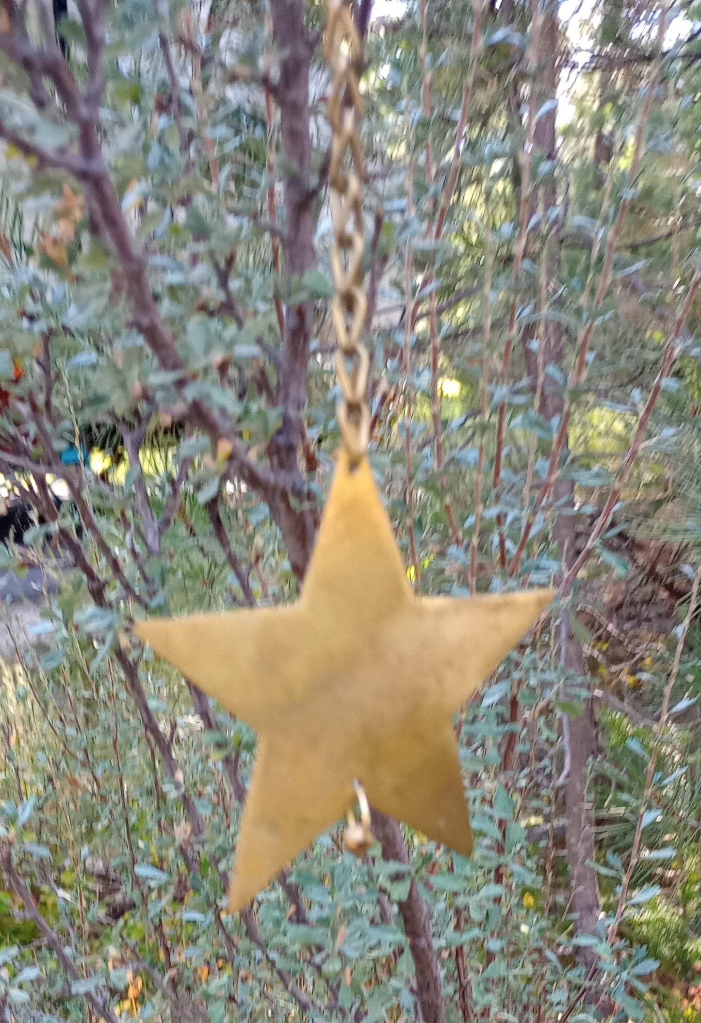 Celestial Relic Star — Reclaimed Brass Hanging Ornament
